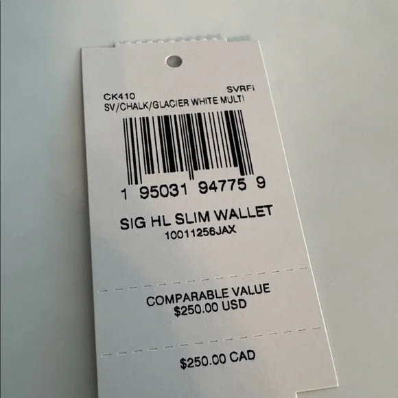 Coach Slim Wallet Signature Canvas Hula Print - Picture 5 of 5